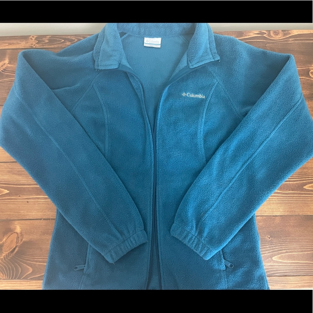 Blue Columbia fleece jacket size Medium